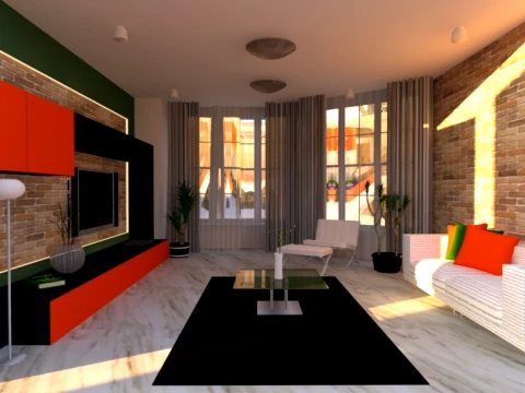 LIVING ROOM 3D Model