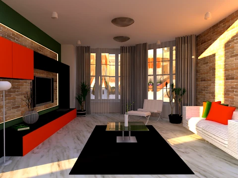 LIVING ROOM 3D Model