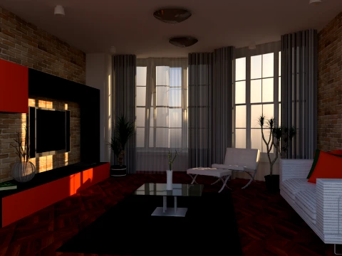 LIVING ROOM 3D Model