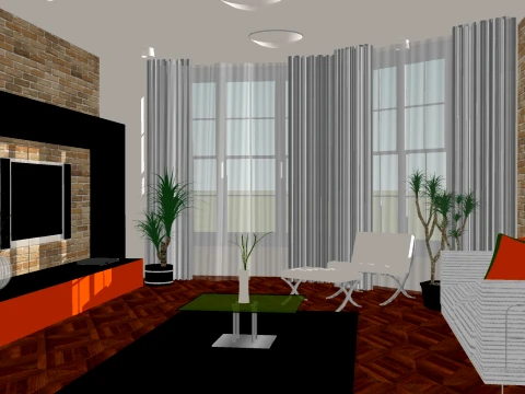 LIVING ROOM 3D Model