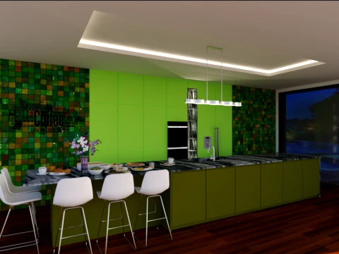 Modern kitchen 3D Model
