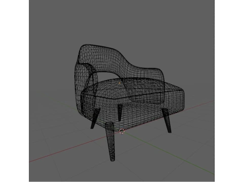 Armchair Indoor 3D Model