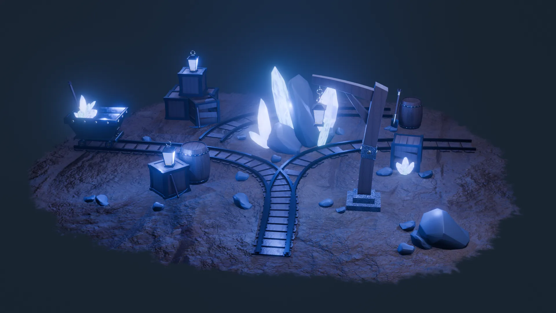 Cave 3D Model .c4d .max .obj .3ds .fbx .stl .blend 