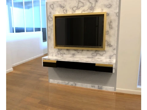 TV ENTERTAINMENT UNIT 3D Model