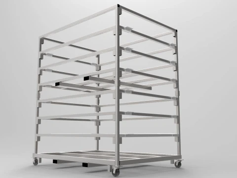 Schwere Ladung spezieller Leyette-Korb 3D Modell