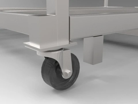 Heavy load of special Leyette basket 3D Model