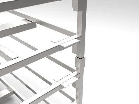 Heavy load of special Leyette basket 3D Model