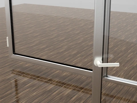 Double-Sash Casement Window 3D Model