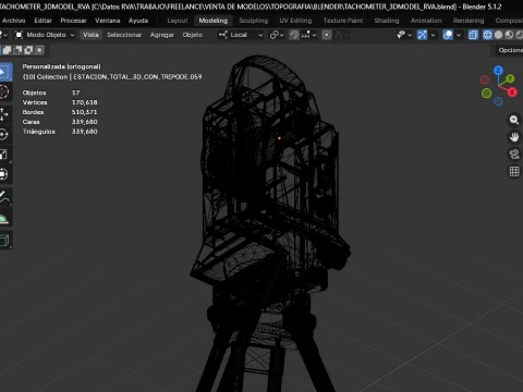 SET TACHOMETER 3D MODEL 3D Model