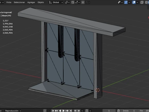 GLASS FACADE USING SPIDER SYSTEM 3D Model