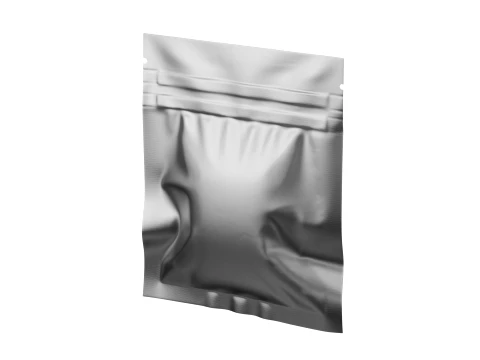 Metallic Mylar Ziplock Bag Mockup 01 3D Model