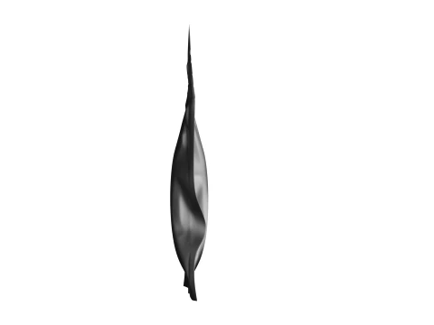 Metallic Mylar Ziplock Bag Mockup 01 3D Model