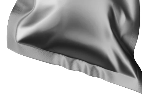 Metallic Mylar Ziplock Bag Mockup 01 3D Model
