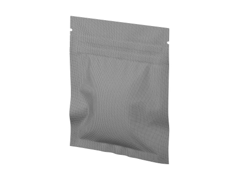 Metallic Mylar Ziplock Bag Mockup 01 3D Model