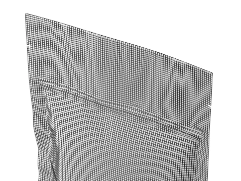 Matte Tall Stand Up Pouch with Zipper Mockup 13 3D Model