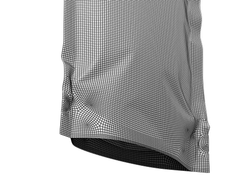 Matte Tall Stand Up Pouch with Zipper Mockup 13 3D Model