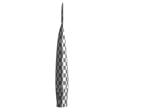 Matte Tall Stand Up Pouch with Zipper Mockup 13 3D Model