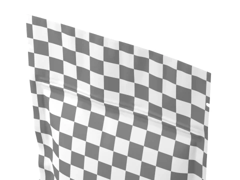 Matte Tall Stand Up Pouch with Zipper Mockup 13 3D Model