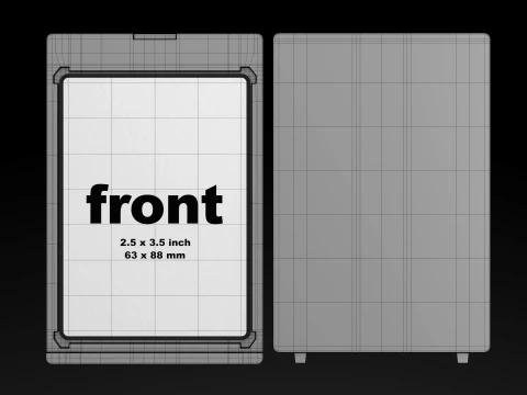 TCG Magnetic Card Holder Mockup 01 3D Model