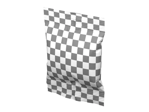 Snack Pack Foil Wrapper Mockup 11 3D Model