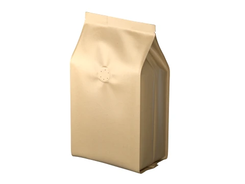 Coffee Bag Pouch Mockup 04 3D Model