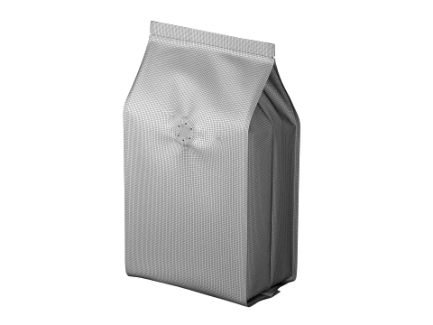 Coffee Bag Pouch Mockup 04 3D Model