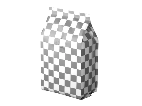 Coffee Bag Pouch Mockup 04 3D Model
