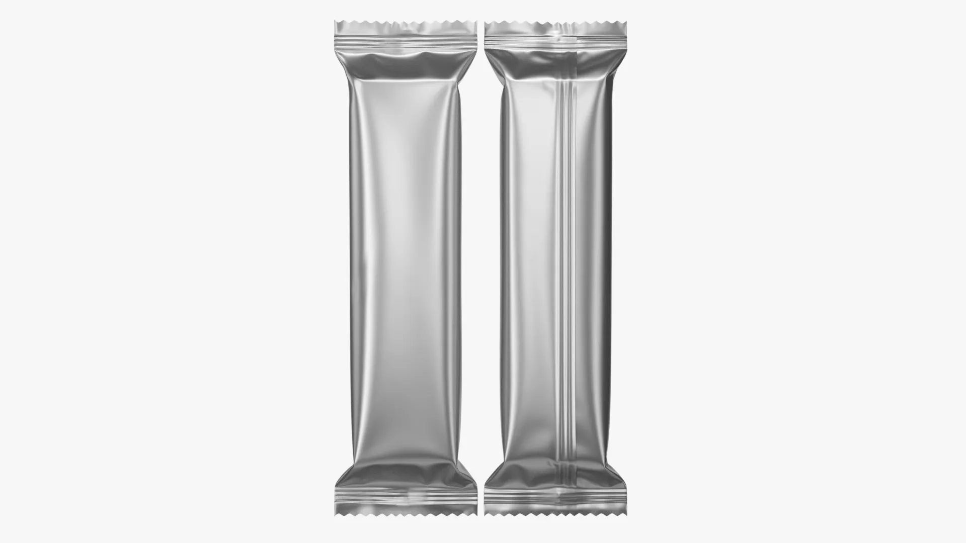スナックバーホイルラッパーモックアップ01 3Dモデル .c4d .max .obj .3ds .fbx .stl .blend