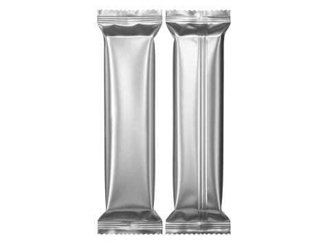 Snack Bar Foil Wrapper Mockup 01 3D Model