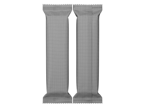 スナックバーホイルラッパーモックアップ01 3Dモデル