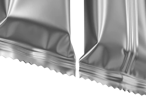 スナックバーホイルラッパーモックアップ01 3Dモデル