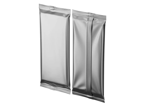 Snack Bar Foil Wrapper Mockup 02 3D Model