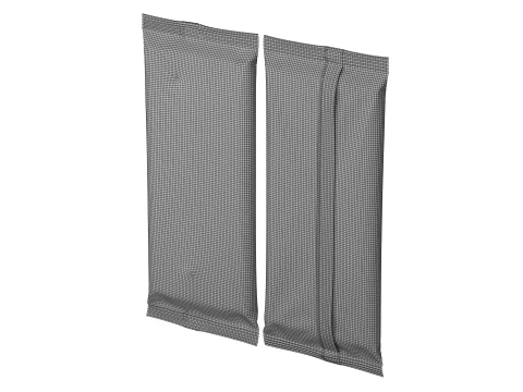 Snack Bar Foil Wrapper Mockup 02 3D Model