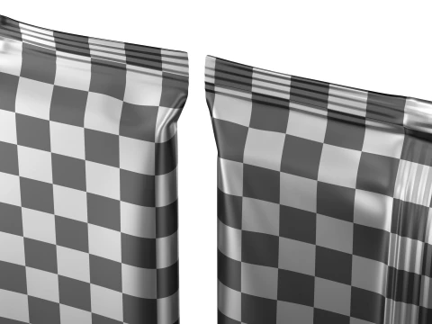 Snack Bar Foil Wrapper Mockup 02 3D Model