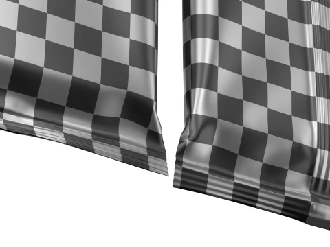 Snack Bar Foil Wrapper Mockup 02 3D Model