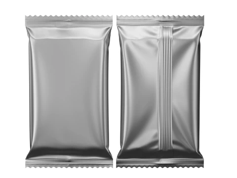 Snack Bar Foil Wrapper Mockup 03 3D Model
