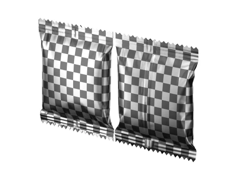 スナック パック ホイル ラッパー モックアップ 16 3Dモデル