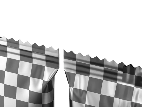 スナック パック ホイル ラッパー モックアップ 16 3Dモデル
