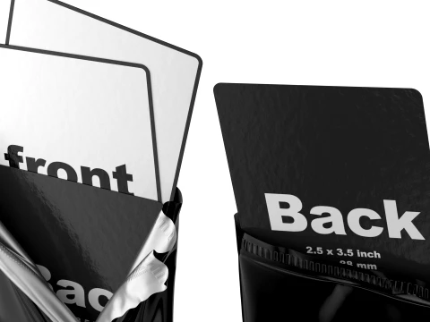 Opened TCG Pack Mockup 01 3D Model