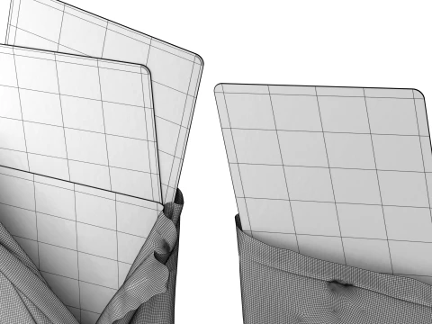 Opened TCG Pack Mockup 01 3D Model