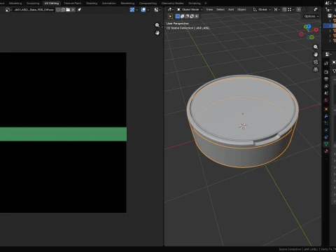 Snus Plastic Box Mockup 01 3D Model