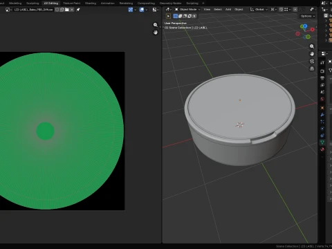 Snus Plastic Box Mockup 01 3D Model