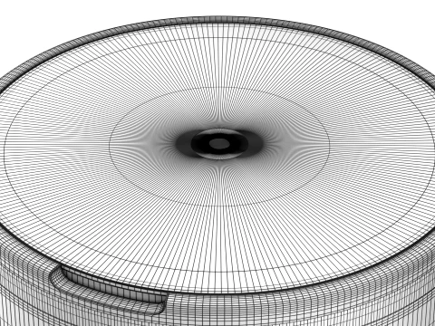 Snus Plastic Box Mockup 01 3D Model