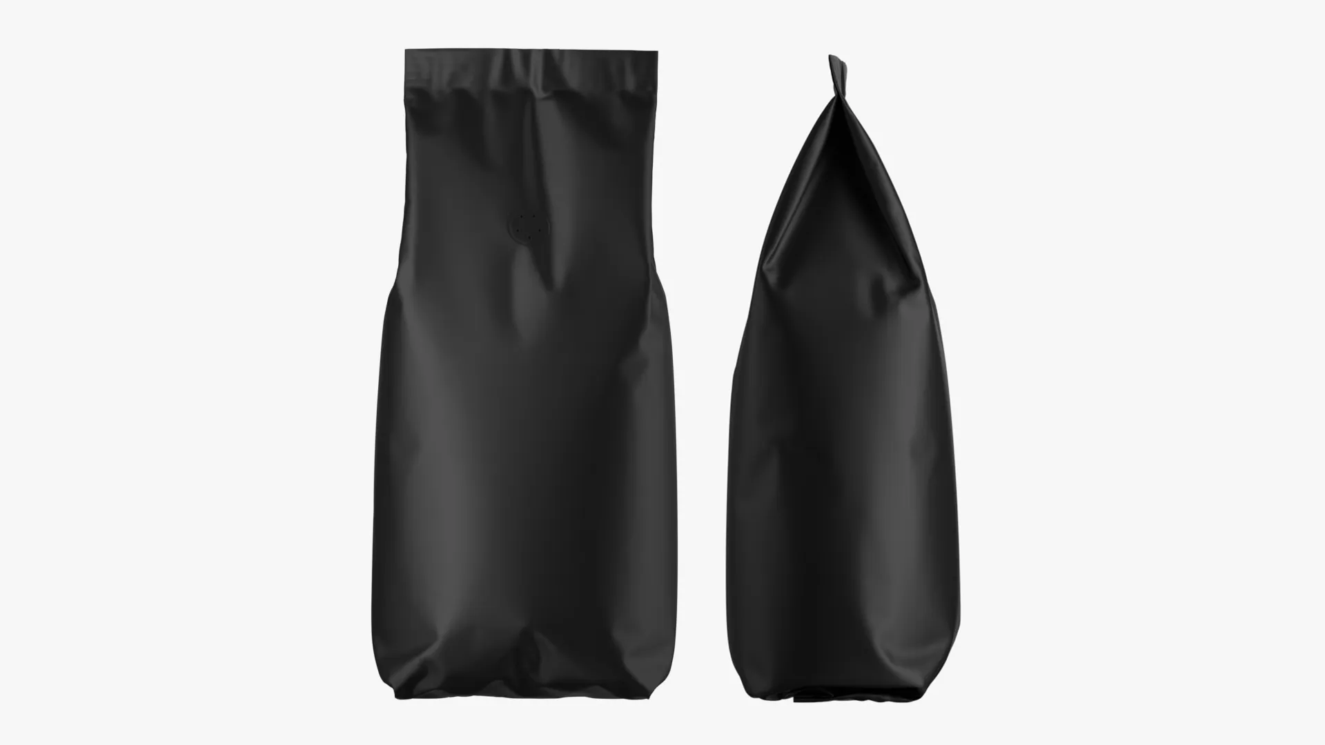 Coffee Bag Mockup 15 3D Model .c4d .max .obj .3ds .fbx .stl .blend 