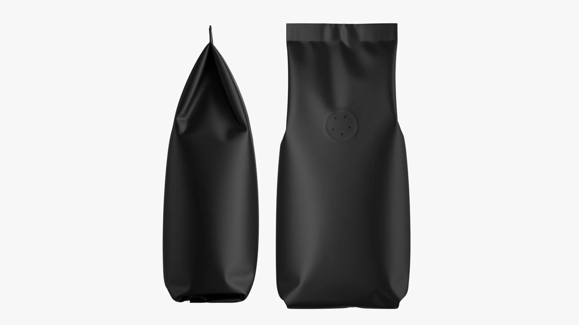Coffee Bag Mockup 16 3D Model .c4d .max .obj .3ds .fbx .stl .blend