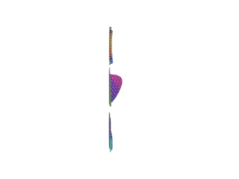 Ellipse Sticker Mockup Set 3D Model