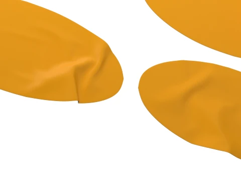 Ellipse Sticker Mockup Set 3D Model