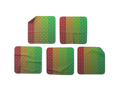 Square Sticker Mockup Set 3D Model