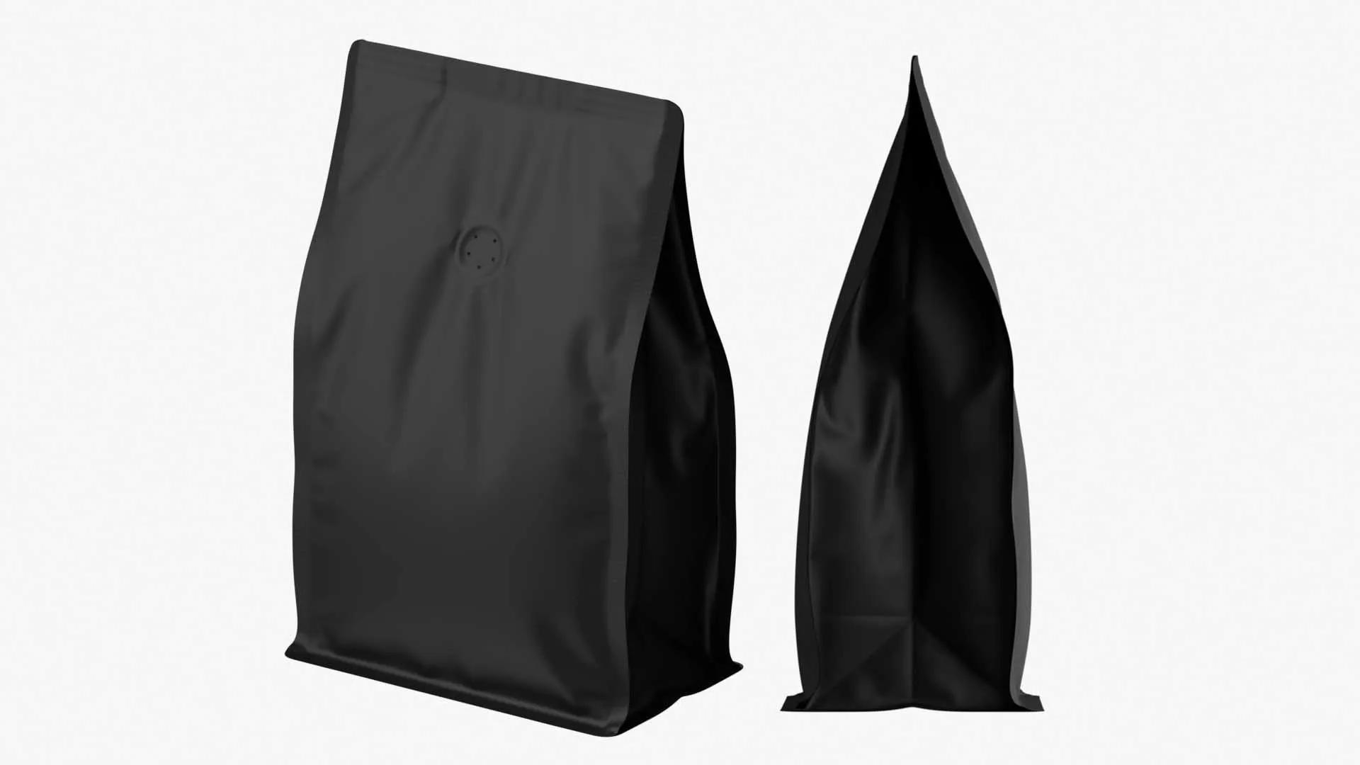 Coffee Bag Mockup 19 3D Model .c4d .max .obj .3ds .fbx .stl .blend