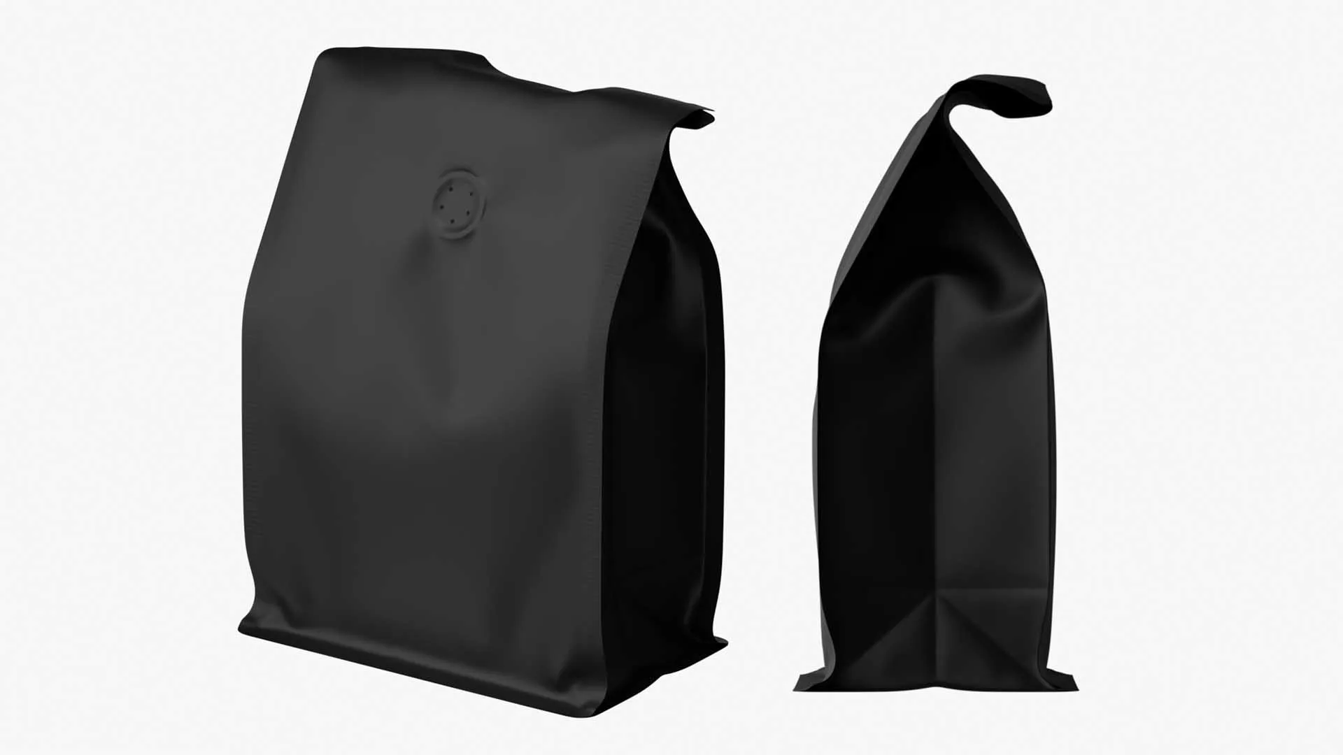 Coffee Bag Mockup 21 3D Model .c4d .max .obj .3ds .fbx .stl .blend 